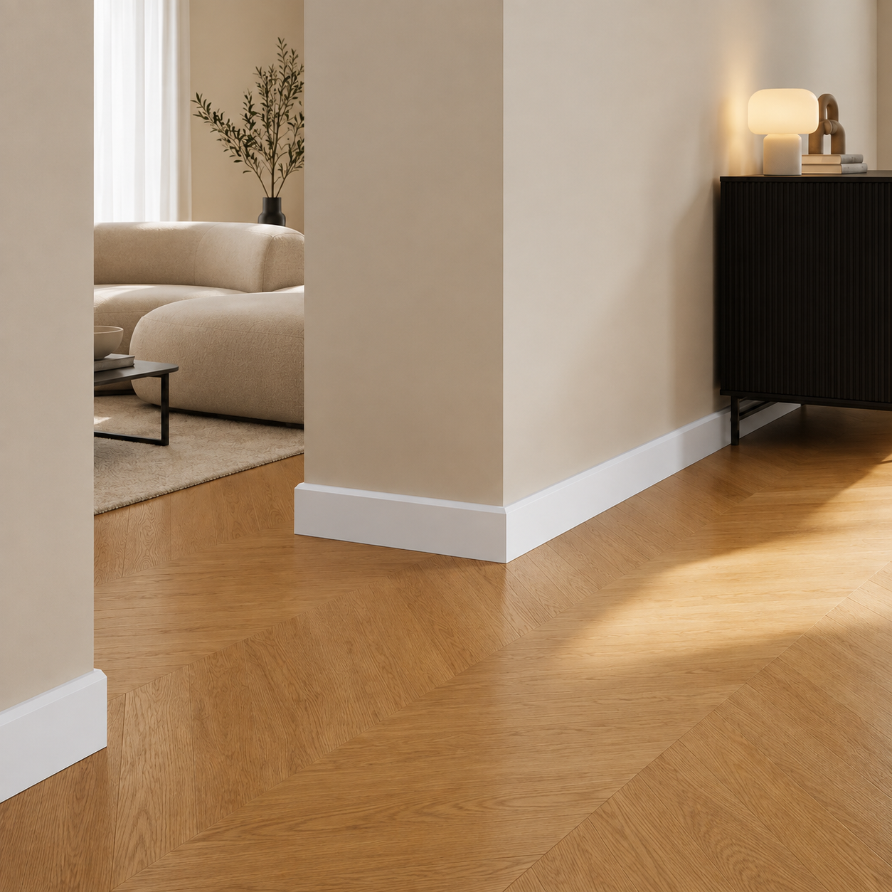 MDF Schuine Plint